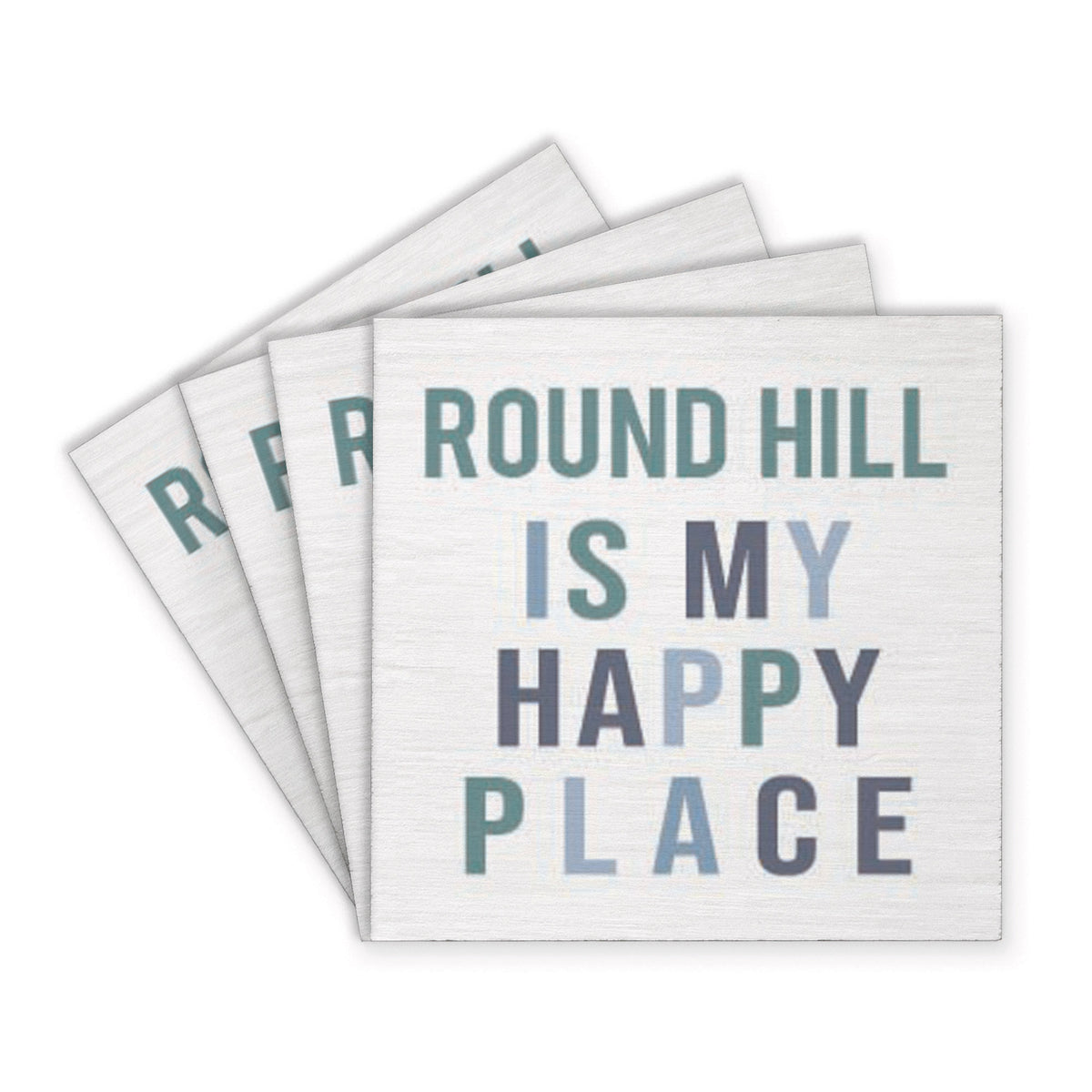 Happy Place Personalized Coaster Set