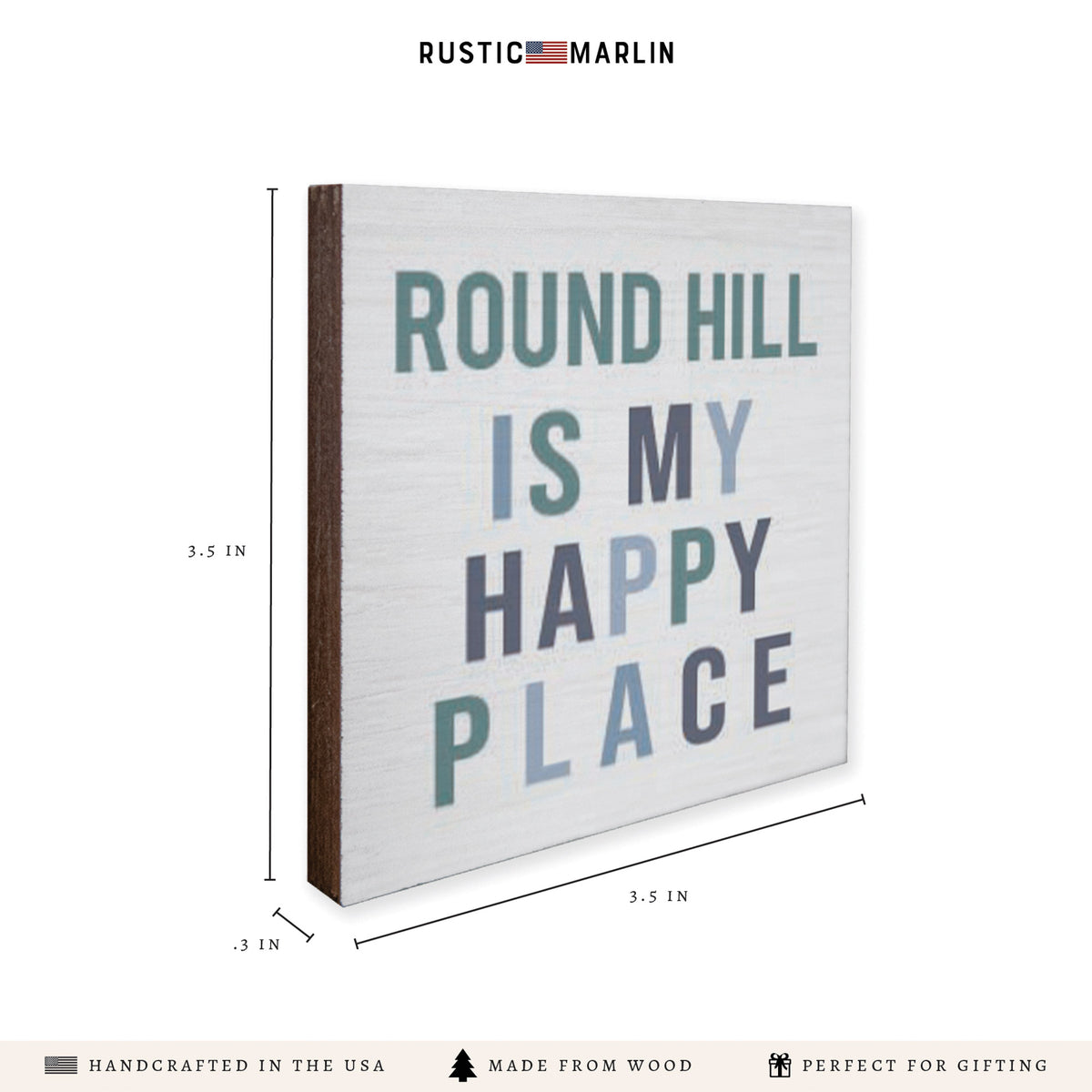 Happy Place Personalized Coaster Set