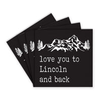 Love You To Mountains Personalized Coaster Set