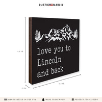 Love You To Mountains Personalized Coaster Set