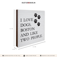 I Love Dogs Personalized Coaster Set