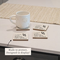 I Love Cats Personalized Coaster Set