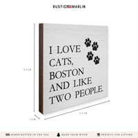 I Love Cats Personalized Coaster Set