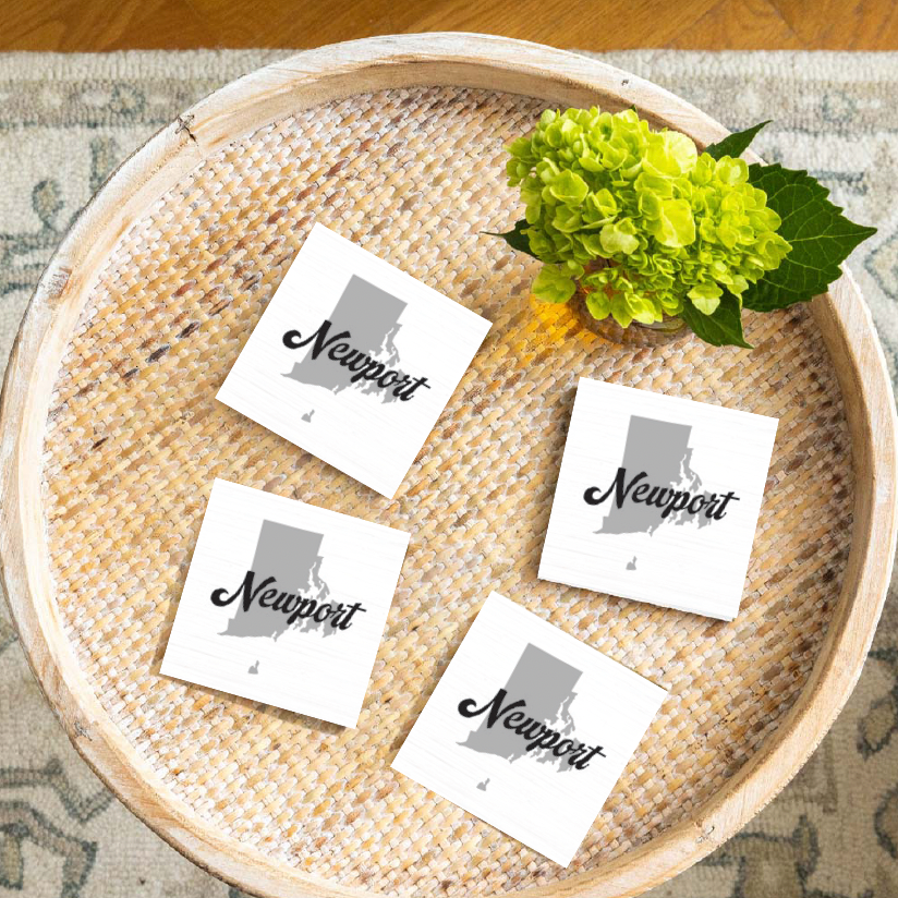 Personalized State Silo Coaster Set