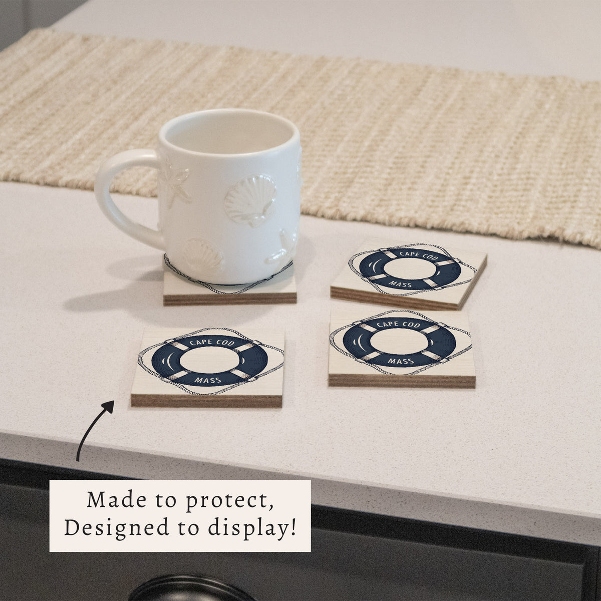 Lifesaver Personalized Coaster Set