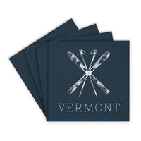 Skis Personalized Coaster Set
