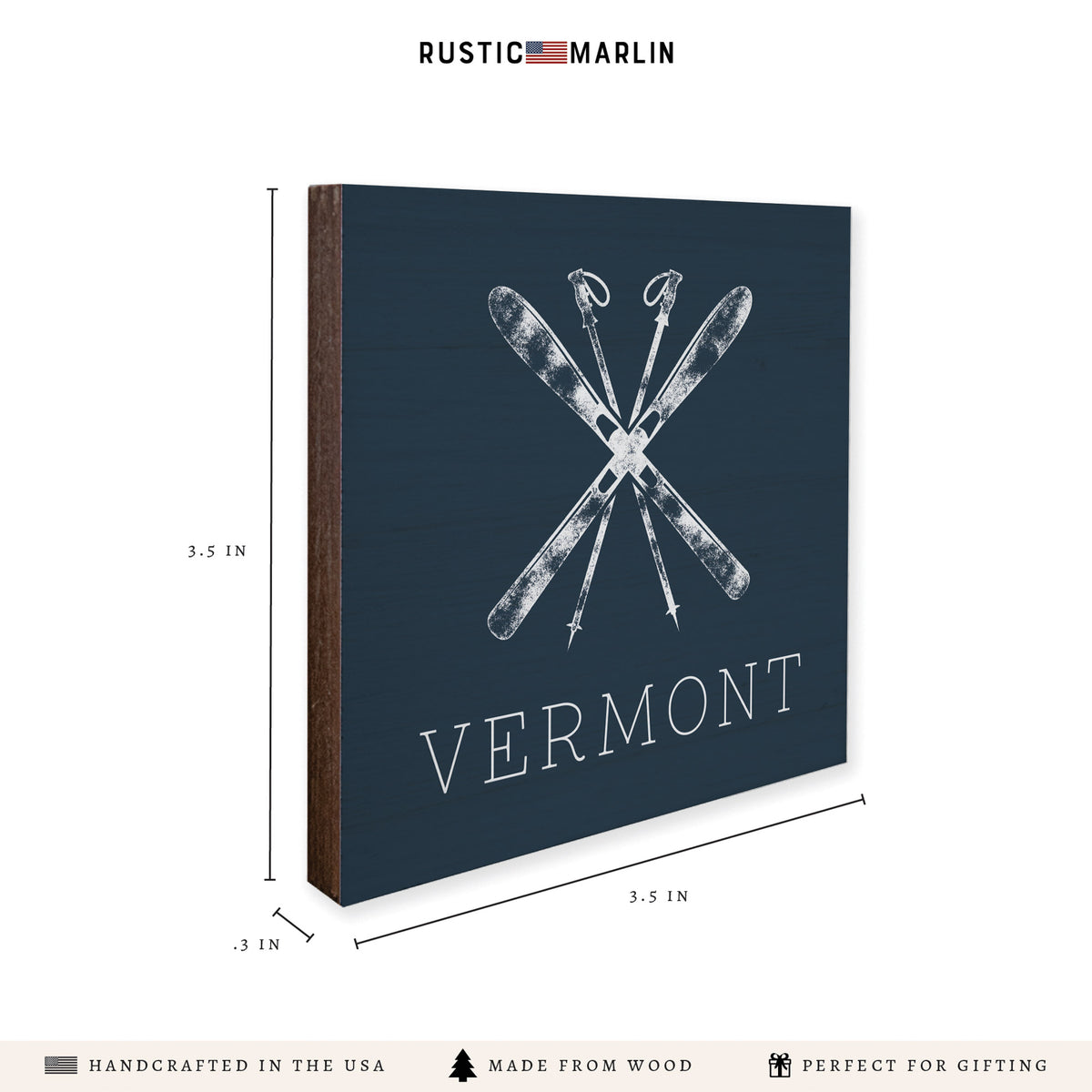 Skis Personalized Coaster Set