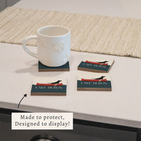 Dog Canoe Personalized Coaster Set