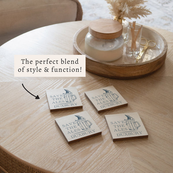 Save The Ales Personalized Coaster Set