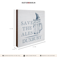 Save The Ales Personalized Coaster Set