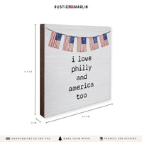 I Love America Too Personalized Coaster Set