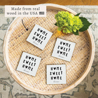 Home Sweet Home Hearts Personalized Coaster Set