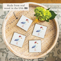 Santa Seagull Coaster Set