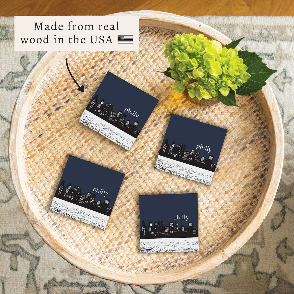 Philly Skyline Coaster Set