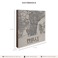 Philly City Grid Coaster Set