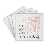 All You Need Is Cocktails Coaster Set