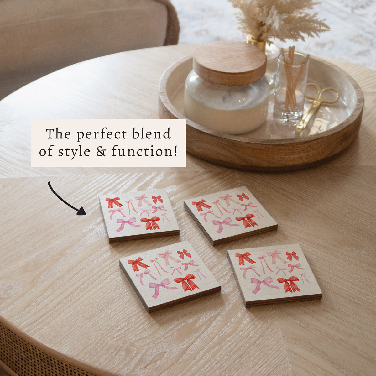 Bows Coaster Set