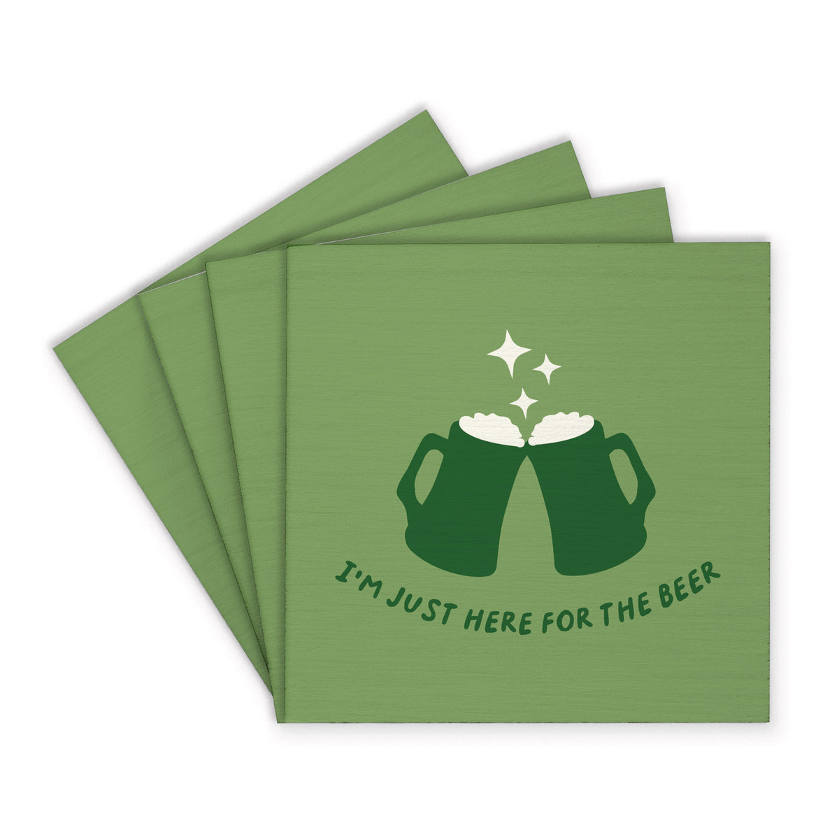 Just Here For The Beer Coaster Set