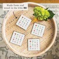 Beach Icons Coaster Set