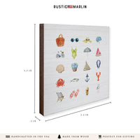 Beach Icons Coaster Set