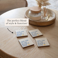 Love You To The Beach Sunset Coaster Set