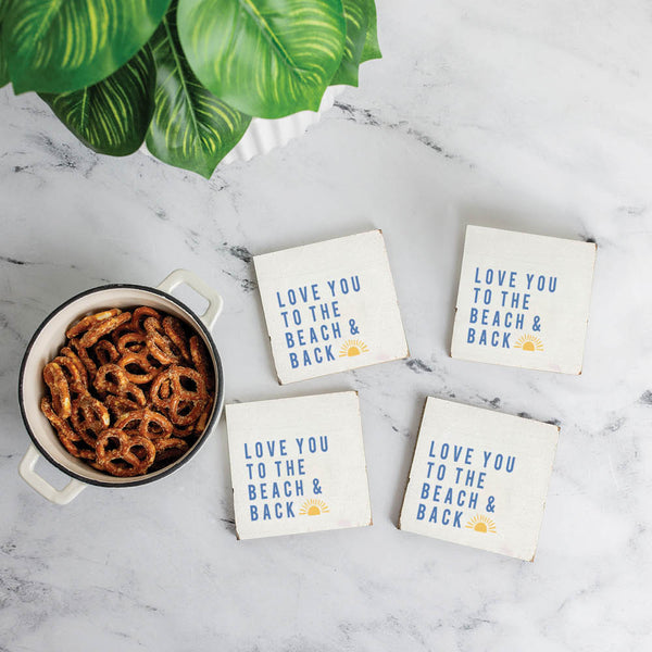 Love You The Beach Coaster Set