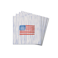 American Flag Watercolor Coaster Set