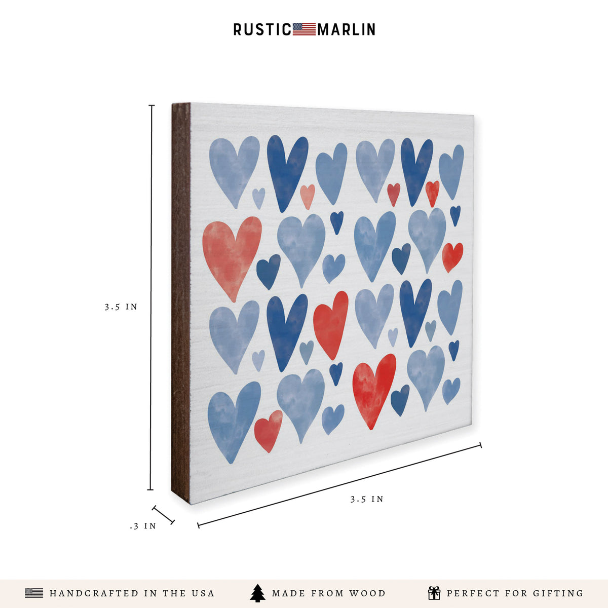 American Hearts Coaster Set