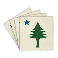 Maine Flag Coaster Set