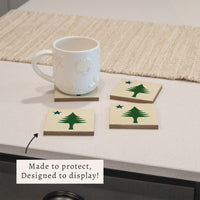 Maine Flag Coaster Set