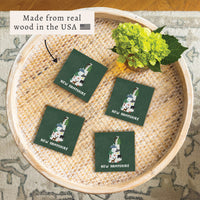 New Hampshire State Icons Coaster Set