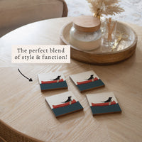 Dog Canoe Coaster Set