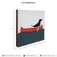 Dog Canoe Coaster Set