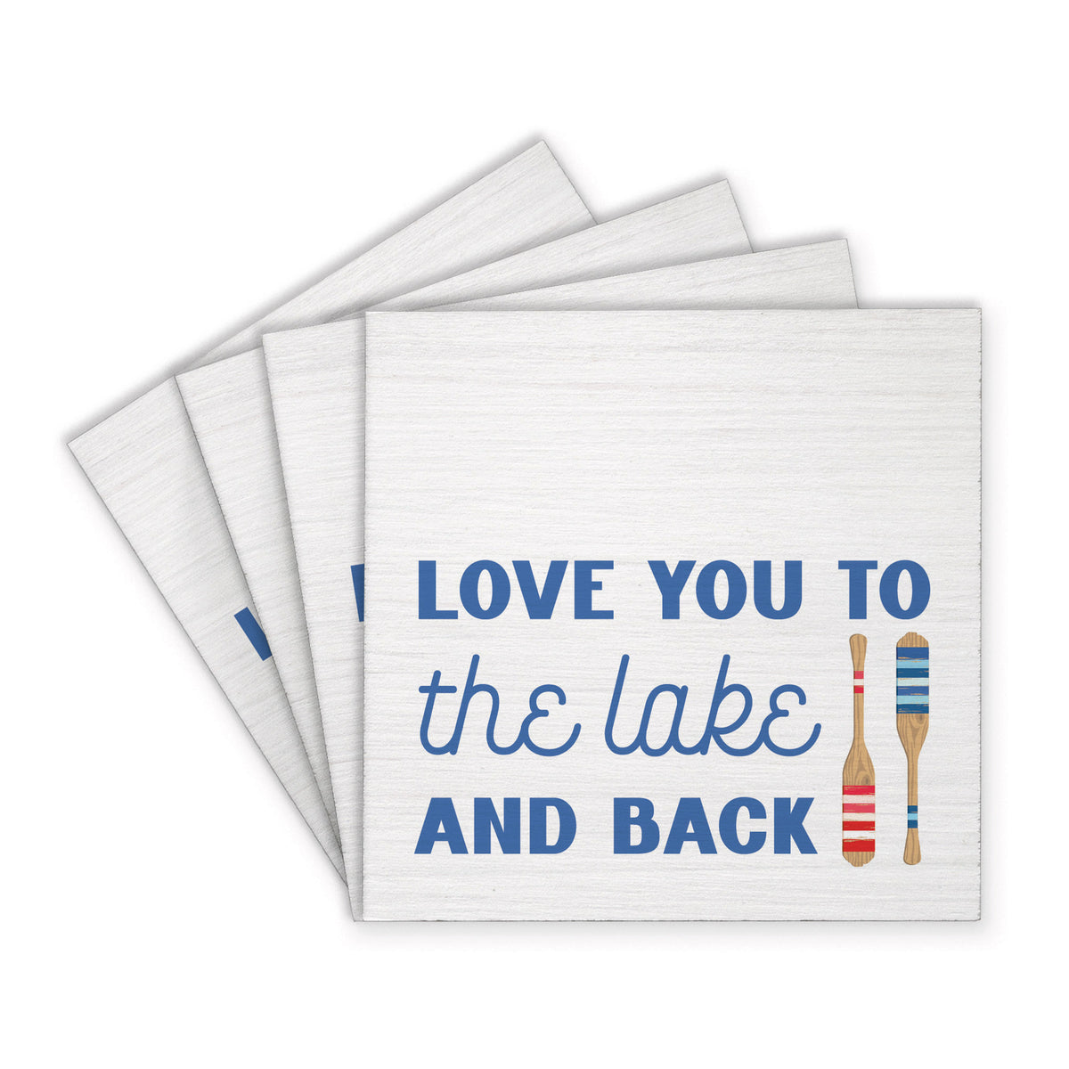 Love You To The Lake Coaster Set