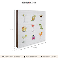 Cocktails Coaster Set