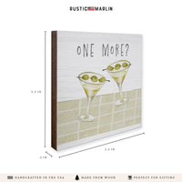 One More Martini Coaster Set
