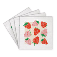 Strawberries Coaster Set