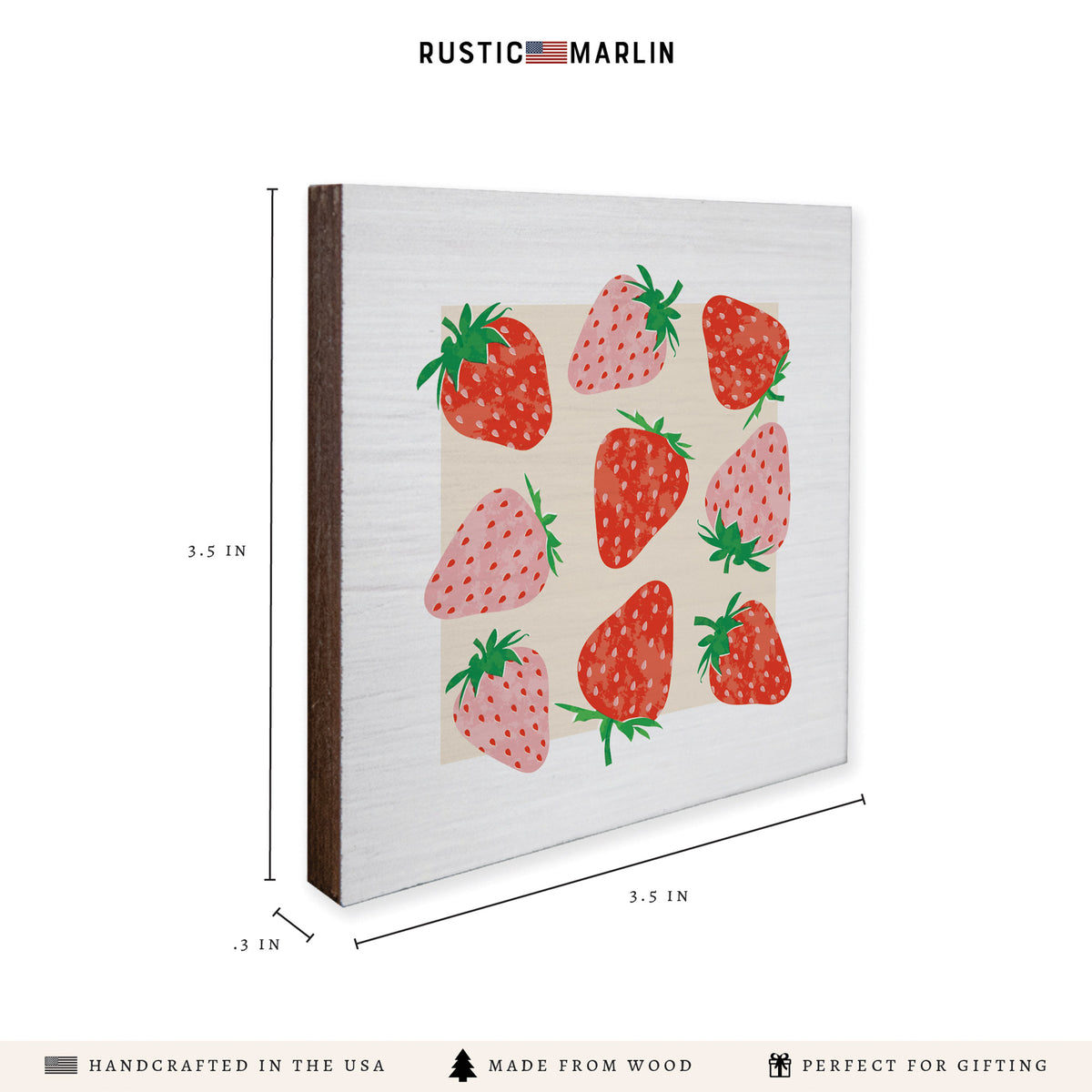 Strawberries Coaster Set