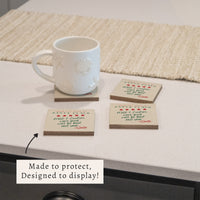 Santa Claus Milk & Cookies Coaster Set