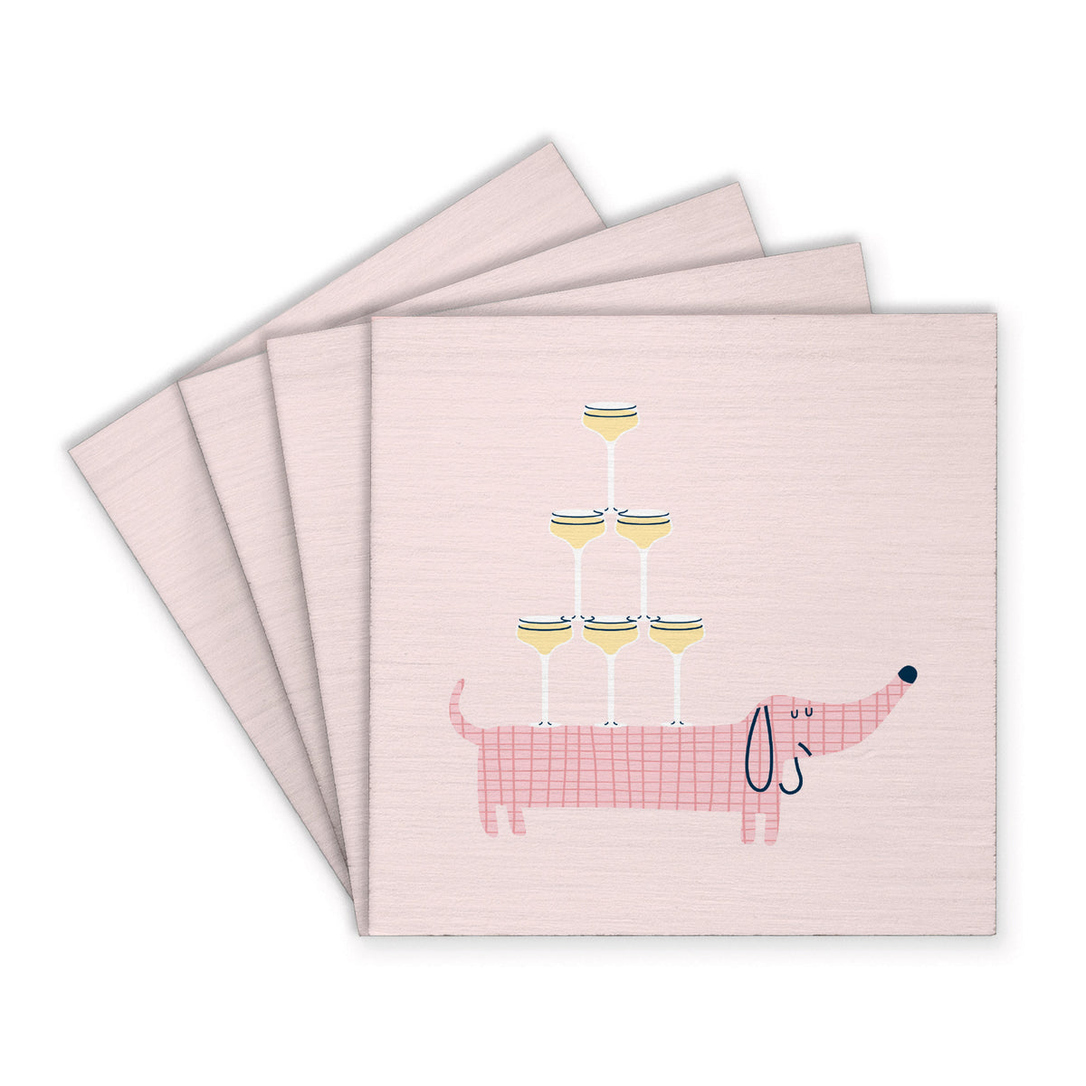 Wine Loving Pup Coaster Set