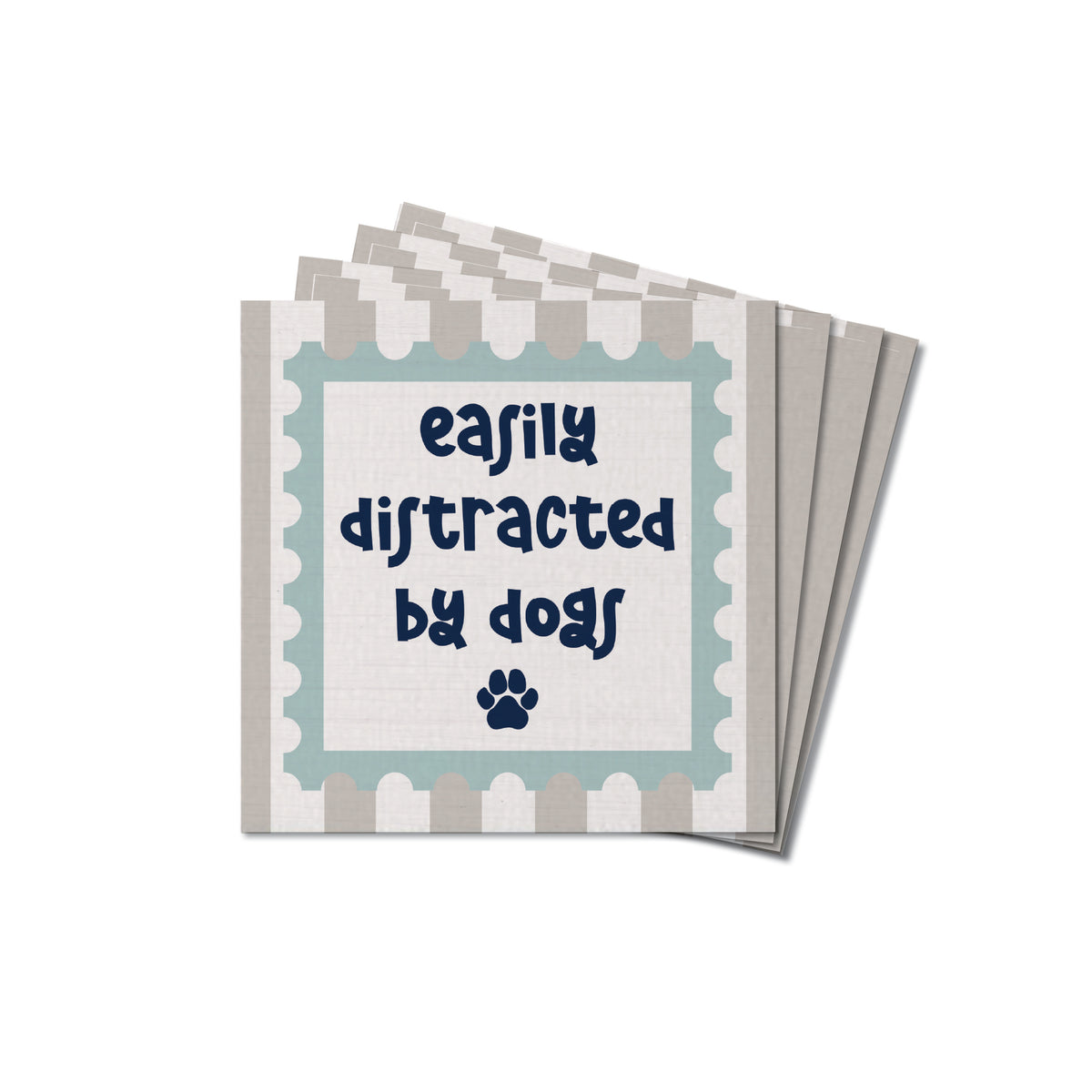 Easily Distracted By Dogs Coaster Set