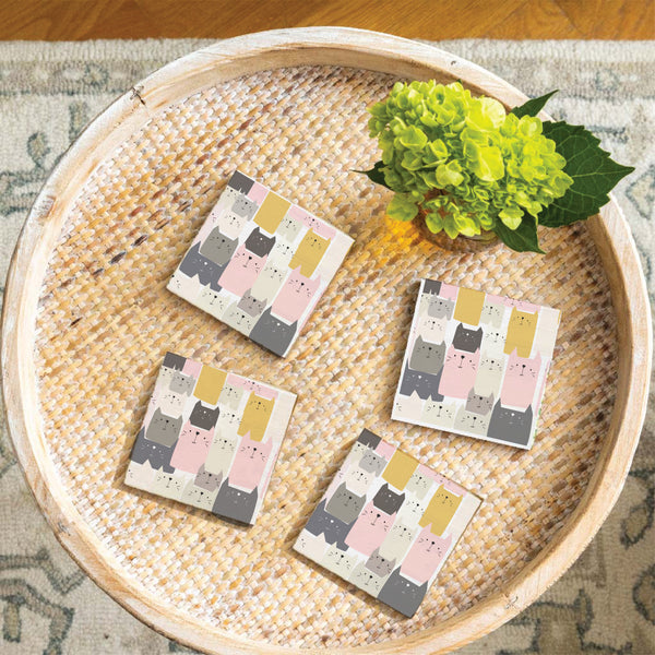 Cats Coaster Set