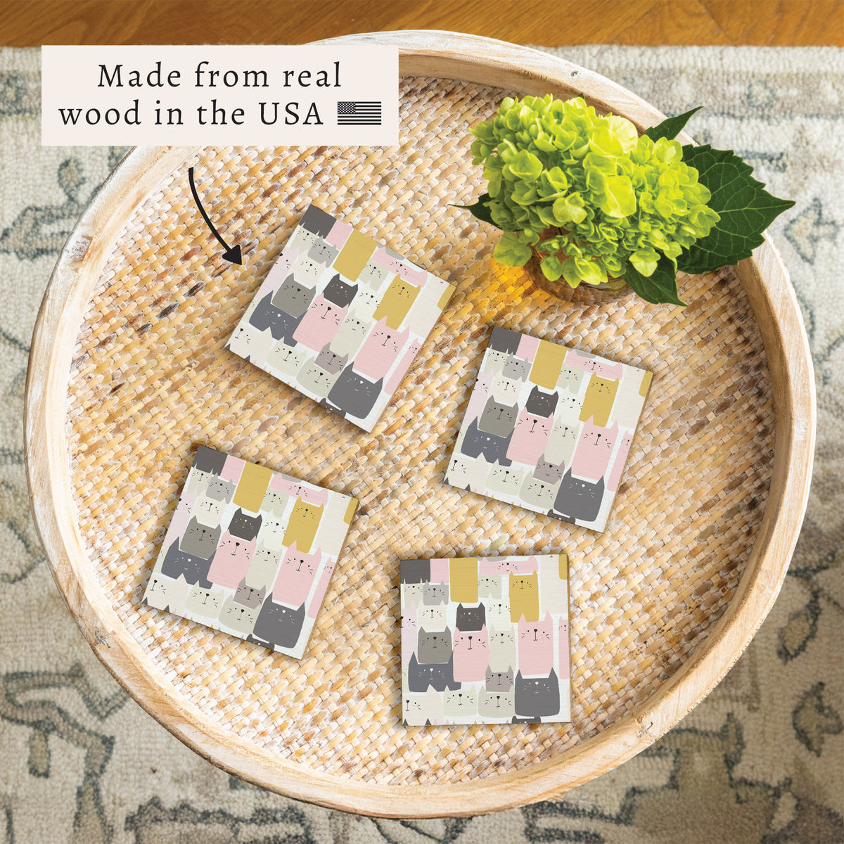 Cats Coaster Set