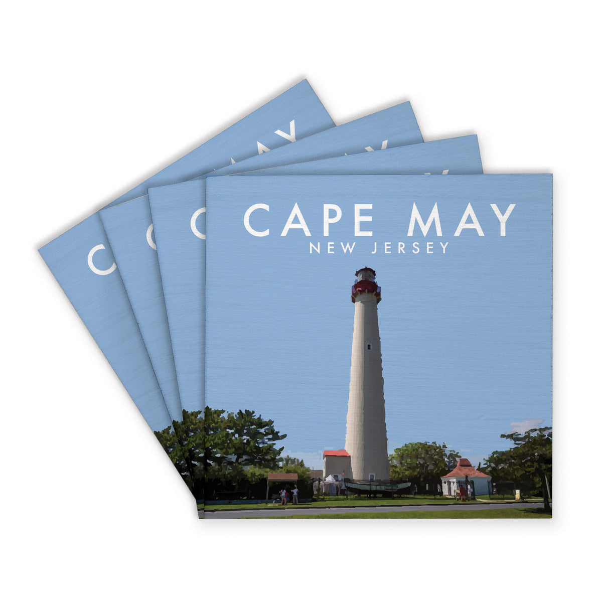 Cape May New Jersey Coaster Set