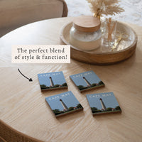 Cape May New Jersey Coaster Set