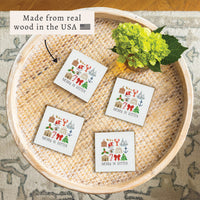 Merry In Boston Icons Coaster Set