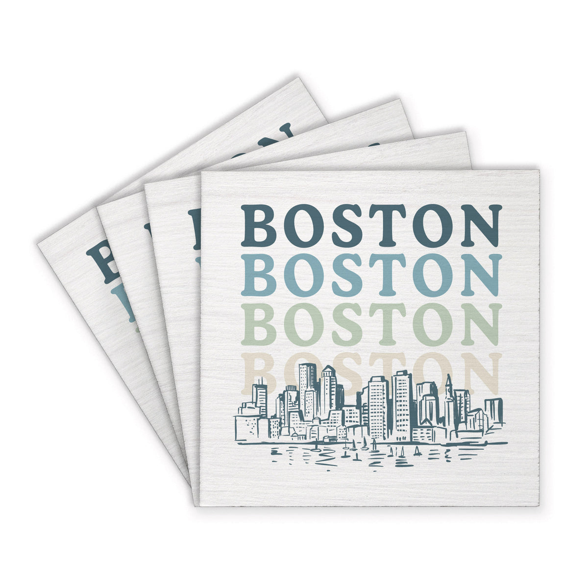 Boston City Coaster Set
