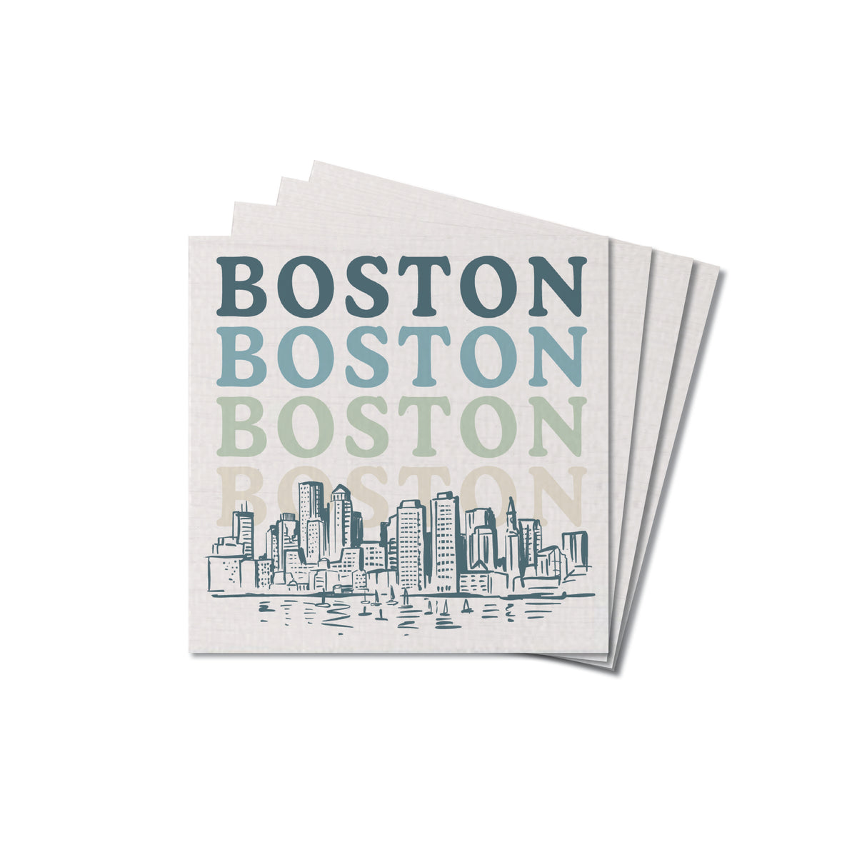 Boston Boston Boston Coaster Set