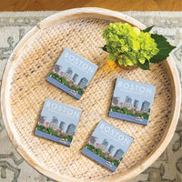 Boston Massachusetts Coaster Set