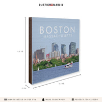 Boston Massachusetts Coaster Set